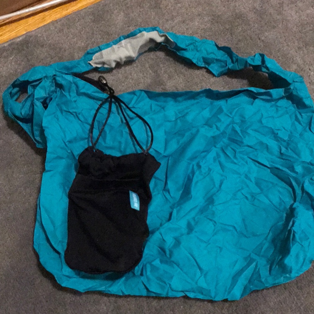 Tieks blue shoe bag
